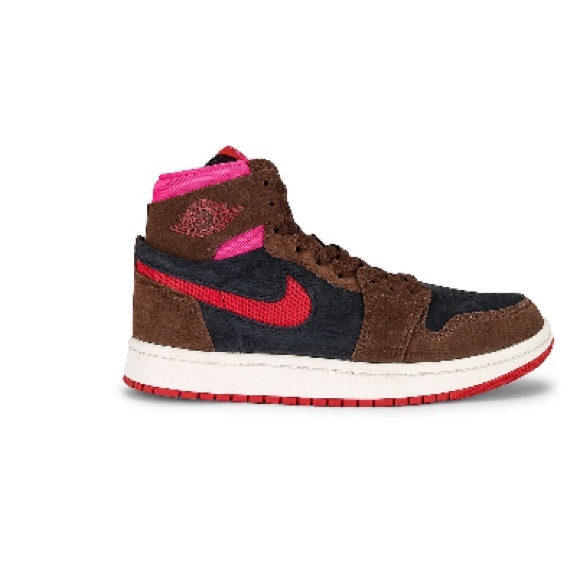 Jordan Women's Sneakers in Brown, Black, and Pink - Picture 1 of 1